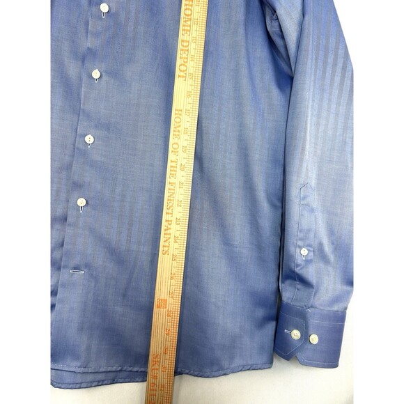 ETON Contemporary Dress Shirt Men's XL 43/17 Blue Button Up Long Sleeve - Picture 5 of 9
